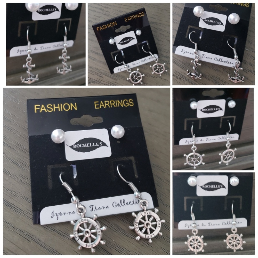 3/$25 or 5/$25:  Love Wheel  Earrings